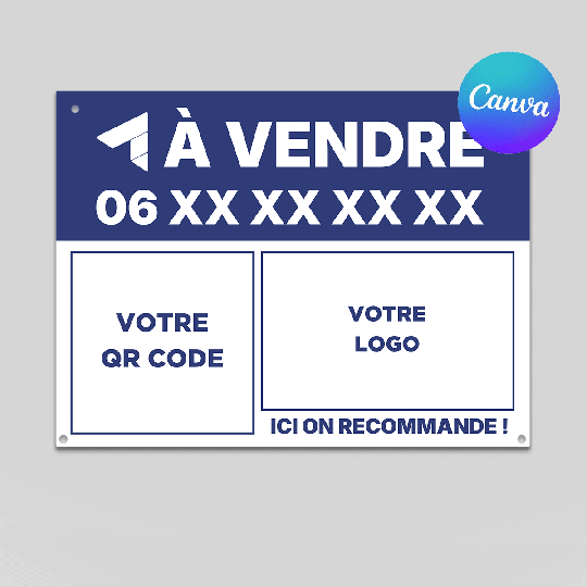 Template panneau à vendre Passreco