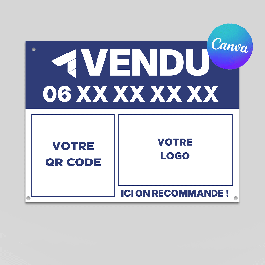 Template panneau à vendre Passreco