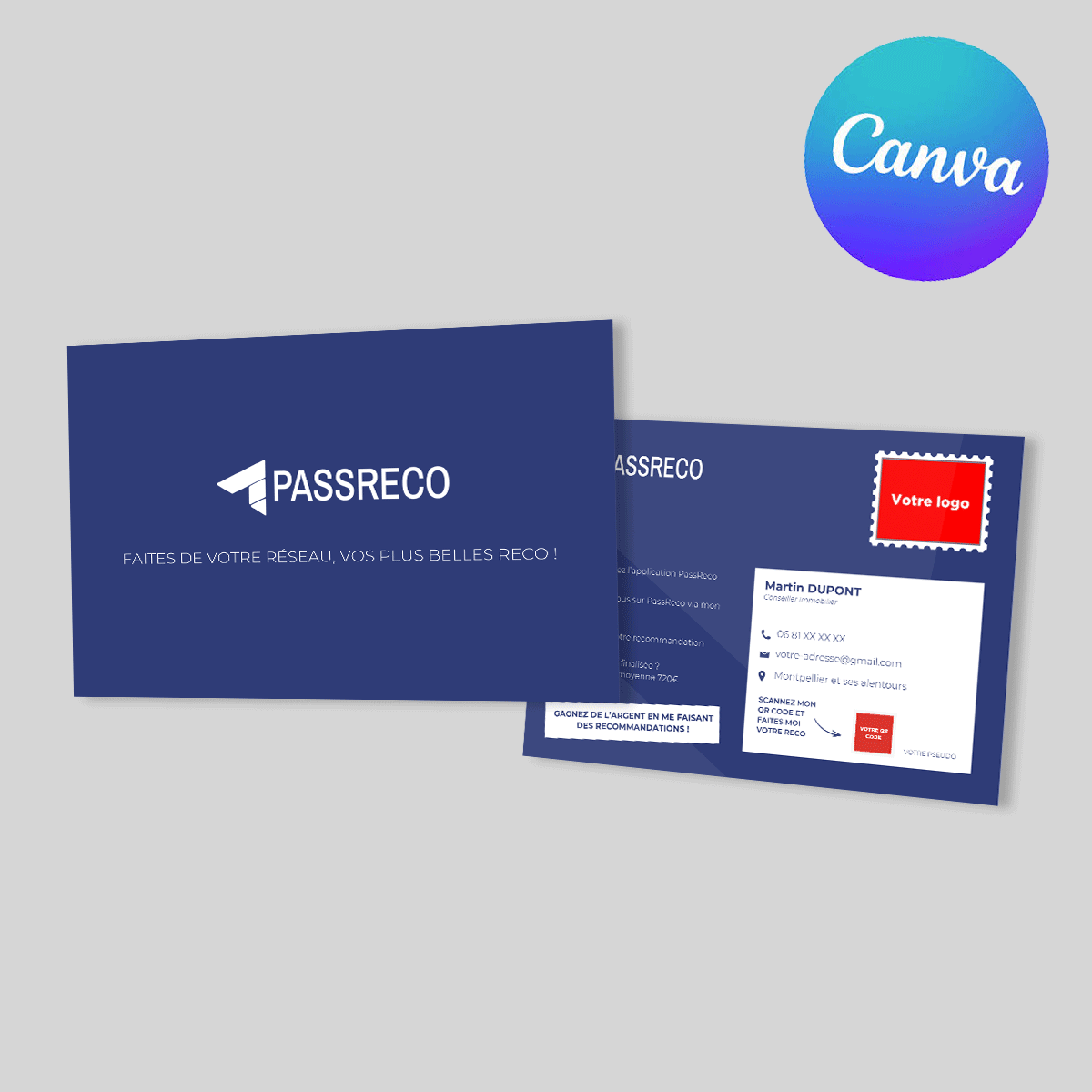 Template Carte Postale