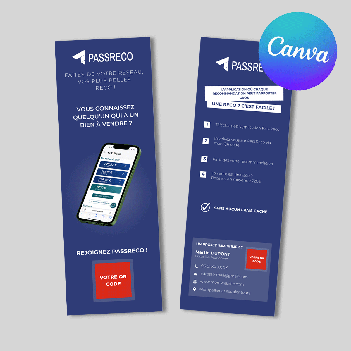 Template Marque-Page Passreco